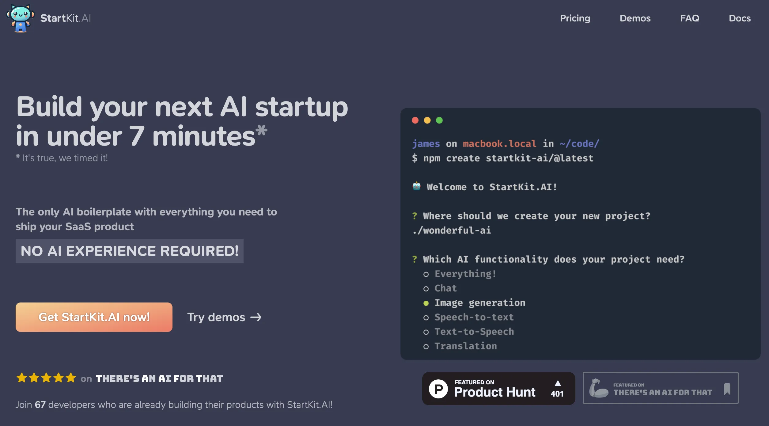 StartKit website